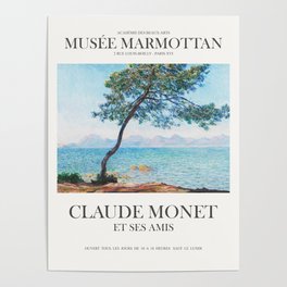Claude Monet Antibes Art Exhibition Poster