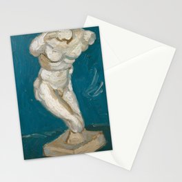 Male Torso, 1886 by Vincent van Gogh Stationery Card