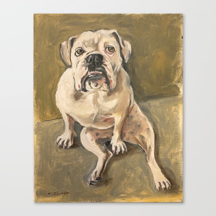 Camilla Bulldog Canvas Print