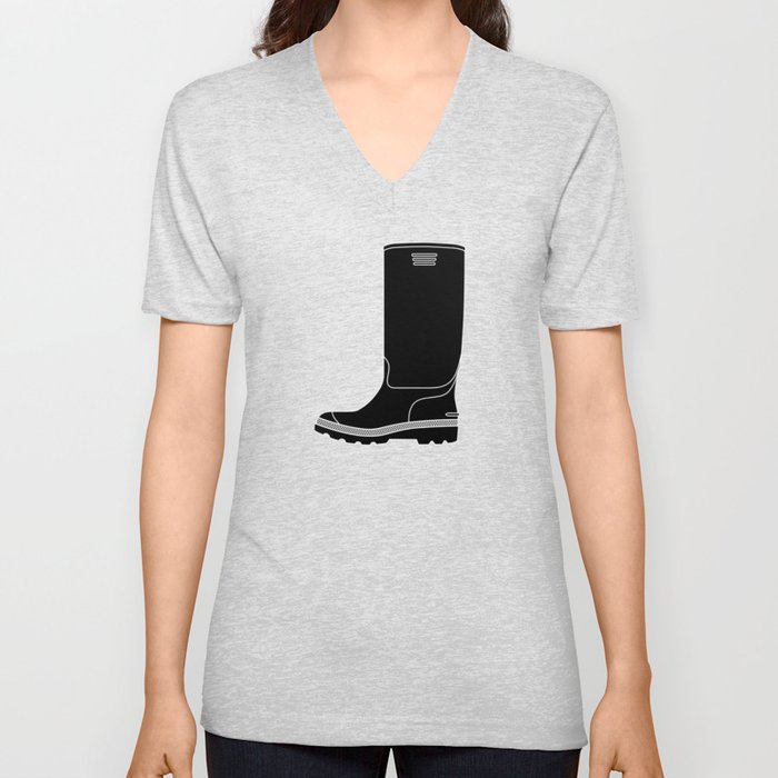 WELLINGTON BOOT. Wellies. V Neck T Shirt