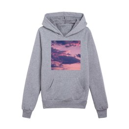 Purple Sunset Kids Pullover Hoodies