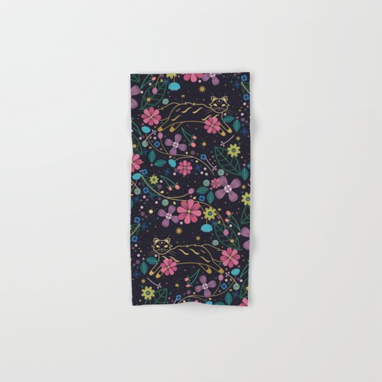 Forest Cat Hand & Bath Towel