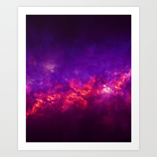 Painted Clouds Vapors I Art Print