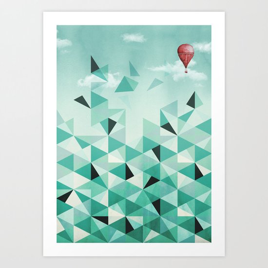 Emerald City (Blue Sky Version) Art Print