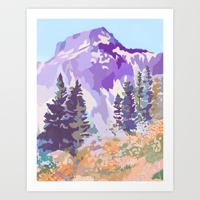 Alpine Lite Art Print