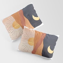 Abstract day and night Pillow Sham