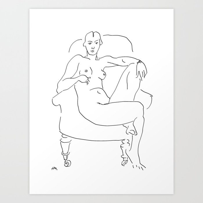 Matisse - Nude 02 Art Print