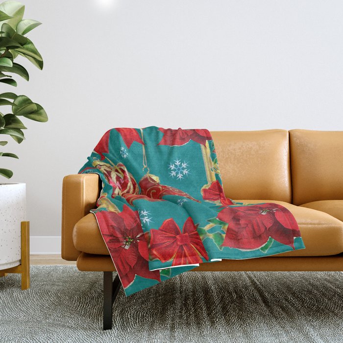 Teal color throw blanket deals