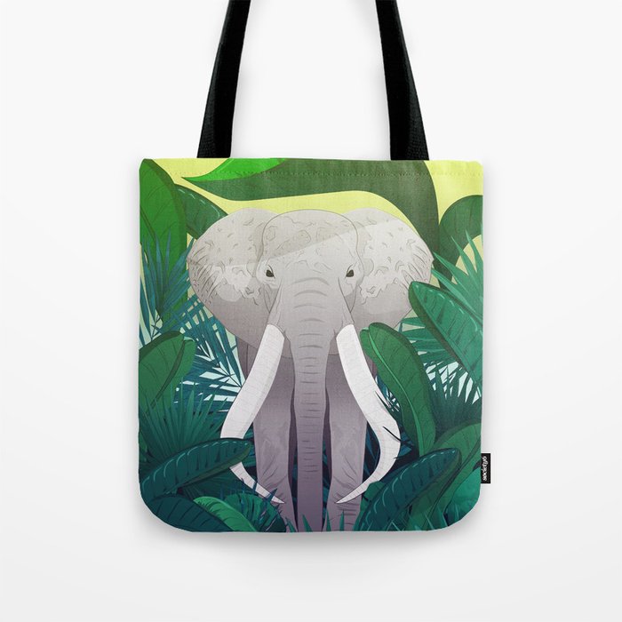 Elephant Jungle Sanctuary Tote Bag by noeldelmar | Society6