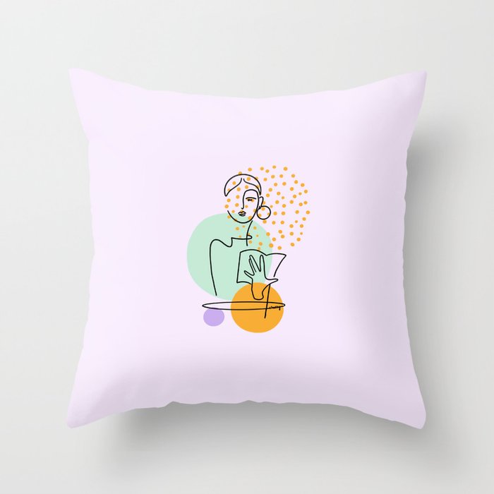 3PM at Cuppa Throw Pillow
