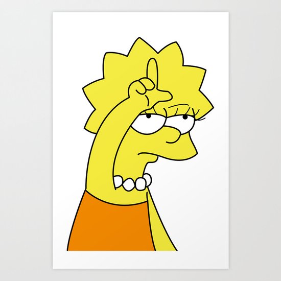 Lisa Simpson Loser Art Print