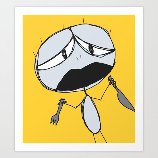 hungry Art Print