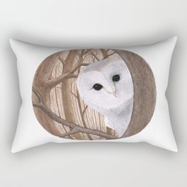 curious owl Rectangular Pillow