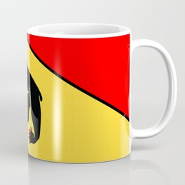 Bern Bear - Swiss City and Canton Crest Coffee Mug | Graphicdesign, Switzerland, Swiss, Yellow, Shield, Red, Medieval, Stripe, Coatofarms, Digital 