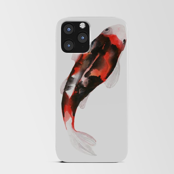 Japanese style two artistic carp iPhone Card Case