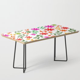 Floral design in reds and greens Coffee Table