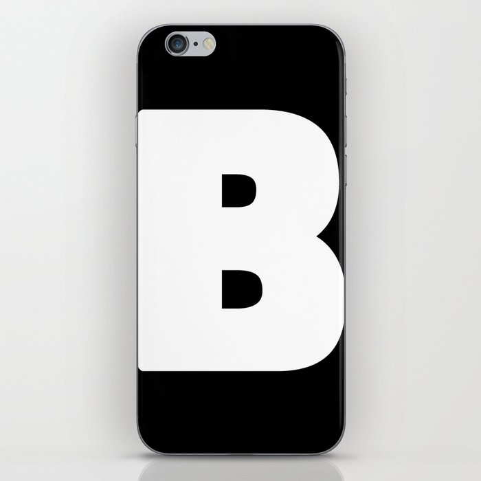 B (White & Black Letter) iPhone Skin