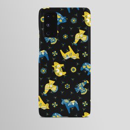 Blue Yellow - Swedish Dala Animals Android Case