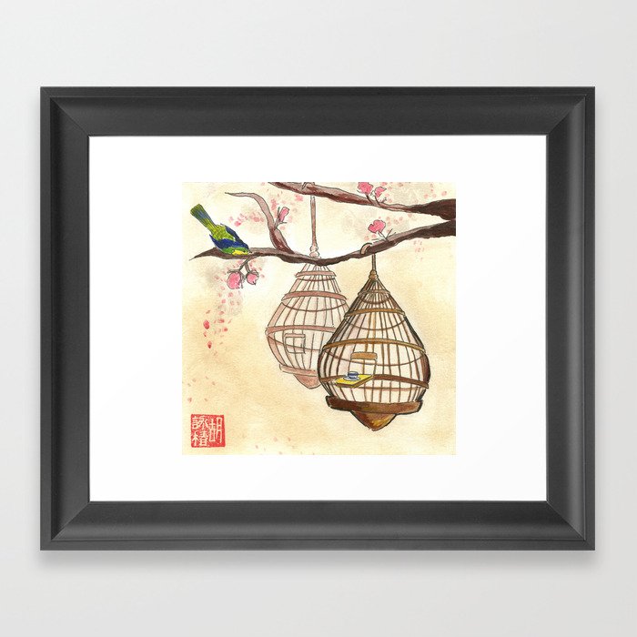 Chinese tea times two Framed Art Print