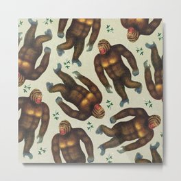 Steve the Gorilla Metal Print | Ape, Collage, Planet, Animal, Tropical, Tropic, Jungle, Trees, Gorilla, Monkey 