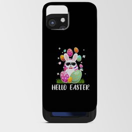 Hello Kawaii Cute Bunny Egg Easter Sunday iPhone Card Case
