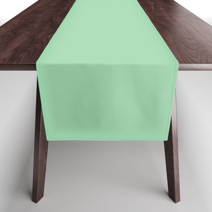 PASTEL VERDE COLOR. Soft Green Solid Color  Table Runner