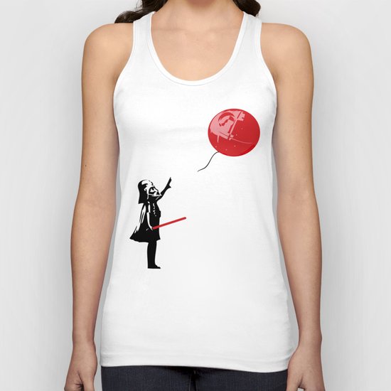 That's No Banksy Balloon (It's a Space Station) Unisex Tank Top