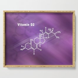 Vitamin D2, Structural chemical formula Serving Tray