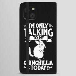 Chinchilla Animal Cute Funny Cage Bath iPhone Wallet Case