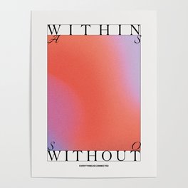 As Within So Without Gradient Print Poster