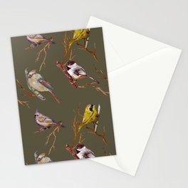 Birds on a limb Stationery Card