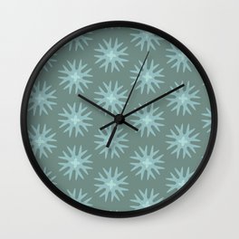 Happy-Green-Bloom-Large-Pattern Wall Clock