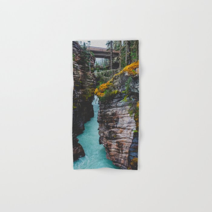 Athabasca Falls | Jasper, Alberta | Landscape Photography Hand & Bath Towel