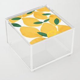 lemon mediterranean still life Acrylic Box