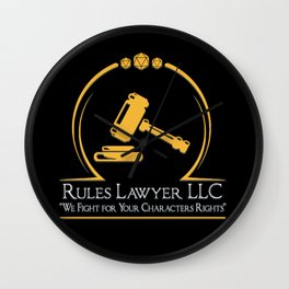 D&D - Rules Lawyer Wall Clock