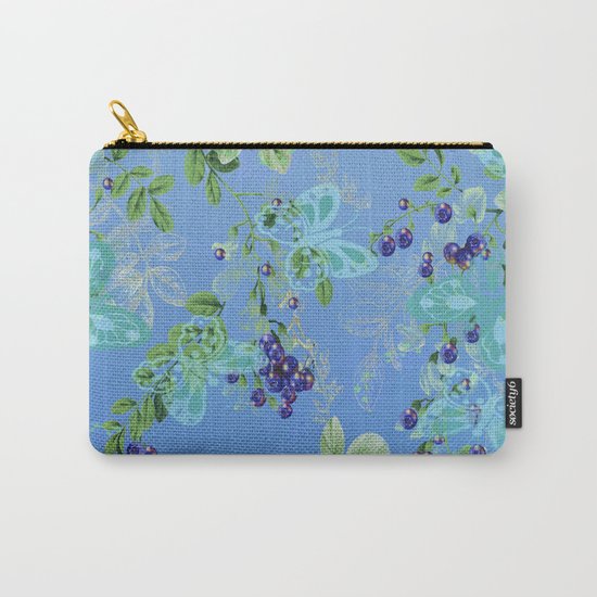 blueberries and butterflies Carry-All Pouch