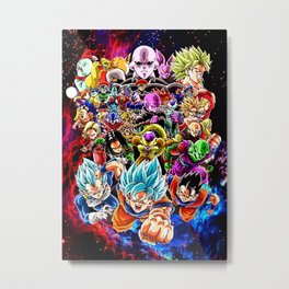 Goku Team Metal Print | 90Sanime, Japan, Comic, Movie, Drawing, Anime, 90S, Samurai, Cartoon, Onepiece 