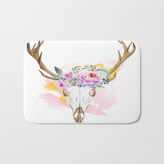 Animal Skull 02 Bath Mat
