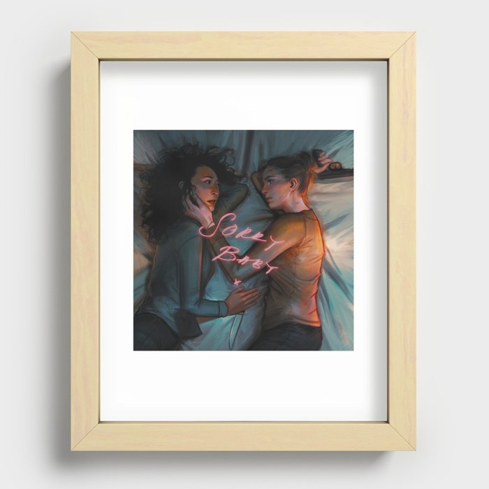 Sorry Recessed Framed Print