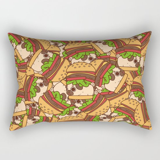 Puglie Burger Rectangular Pillow