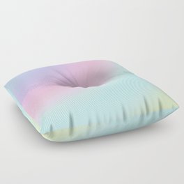 Pastel Iridescent Radial Gradient Floor Pillow
