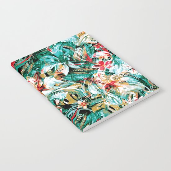 Seamless Floral And Paisley Pattern Notebook