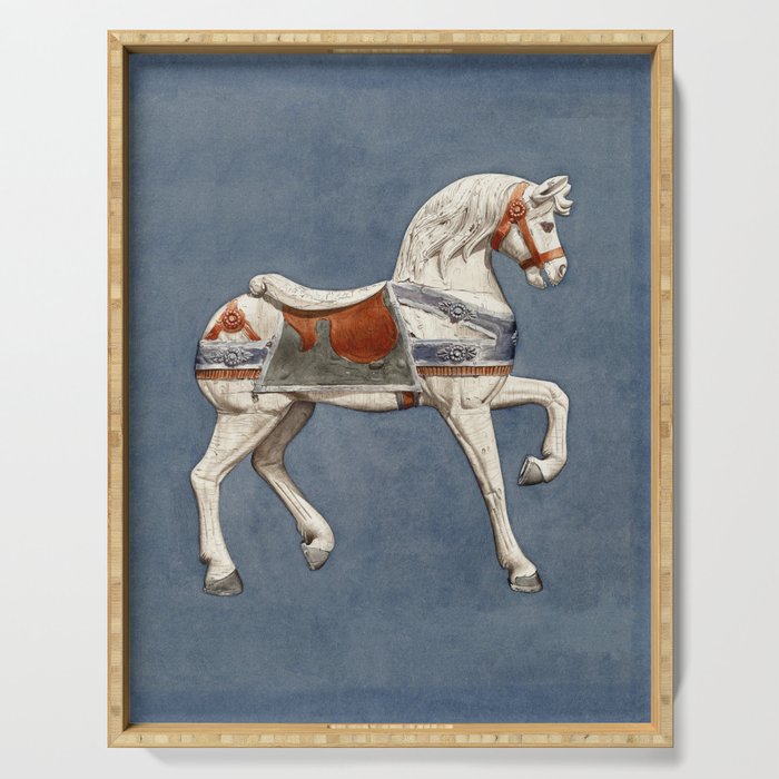 Horse Print Serving Tray