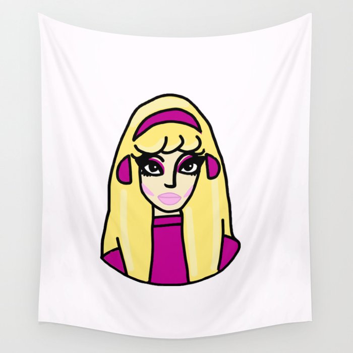 Trixie Mattel Pink Rollerskating Outfit Wall Tapestry