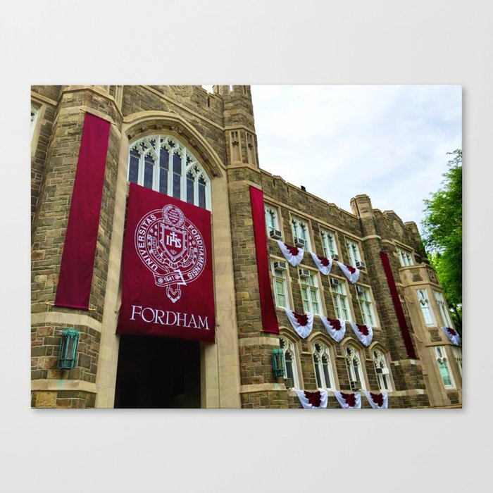 Keating Hall at Fordham University Commencement  Canvas Print