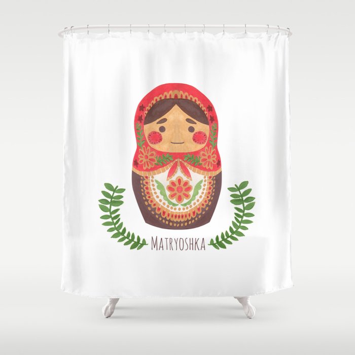 Matryoshka Doll Shower Curtain
