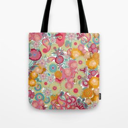 Vibrant floral Tote Bag