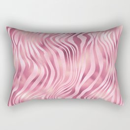 Pink Tiger Stripes Pattern Rectangular Pillow
