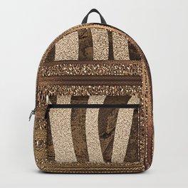 Gold Lioness Safari Chic Backpack