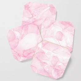 Pink Diffused Pattern Coaster